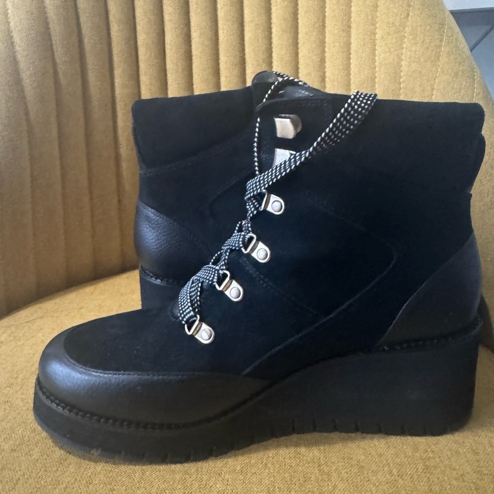 Black Platform Ankle Boots